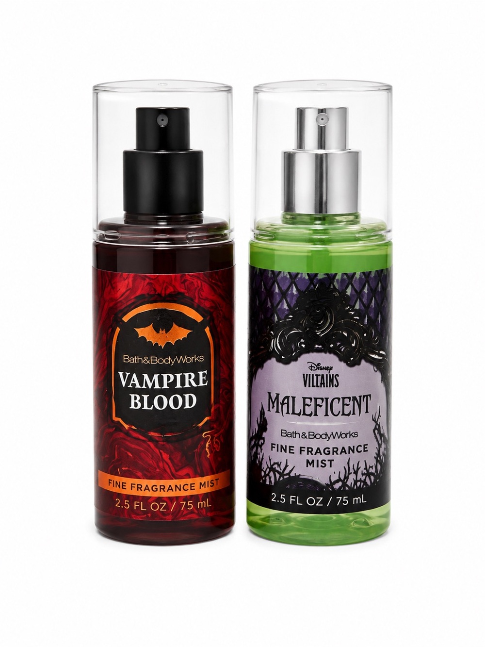 Bath & Body Works Vampire Blood & Maleficent Fine Fragrance Mists - Red & Green